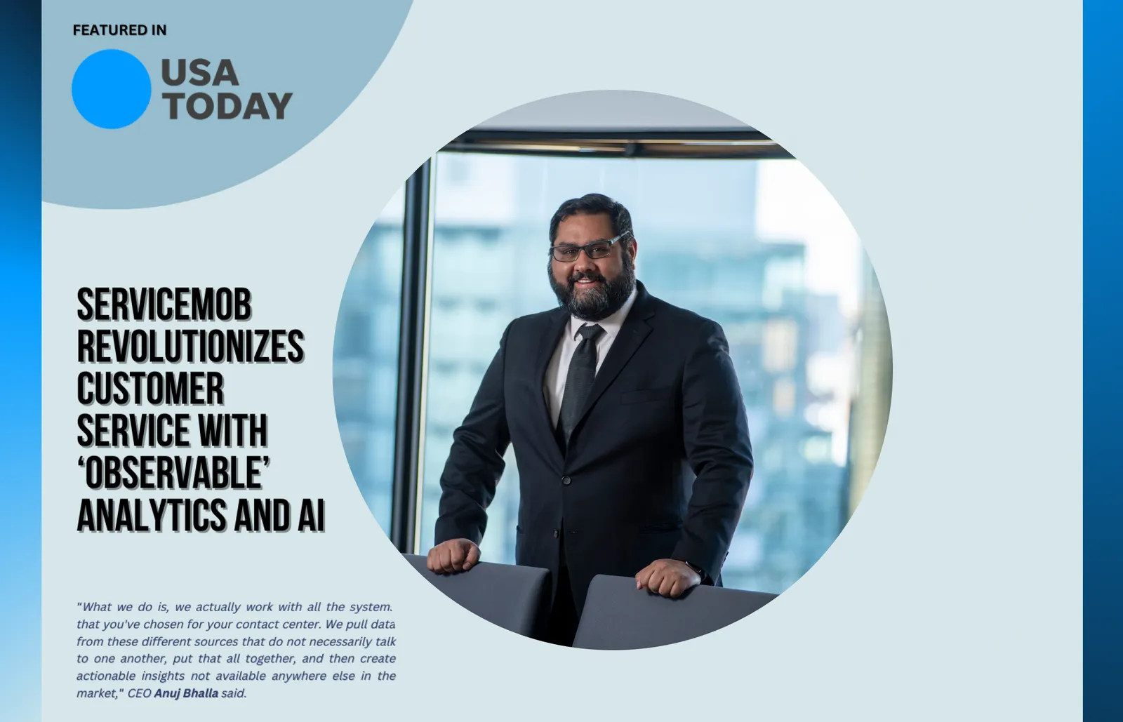serviceMob's Anuj Bhalla in the Spotlight: USA Today Interview